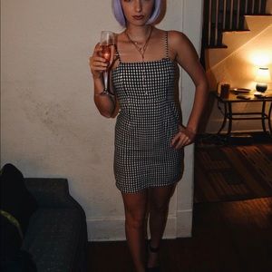 Gingham Black&White Dress from Princess Polly